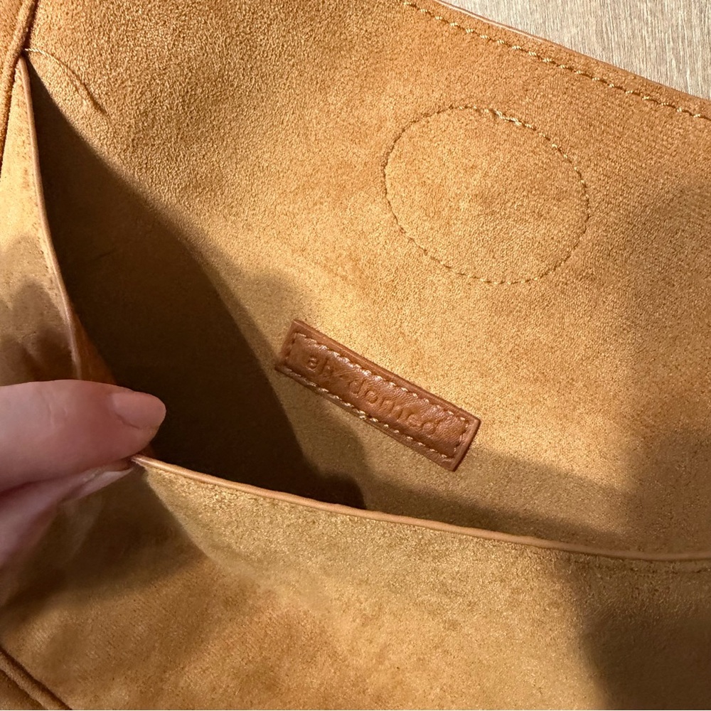 NWT Ahdorned Vegan Suede Leather Crossbody Bag - Picture 2 of 4